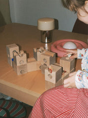 Wooden Marble Run - Standard Starter Set of 32