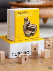 Wooden Marble Run - Standard Starter Set of 32