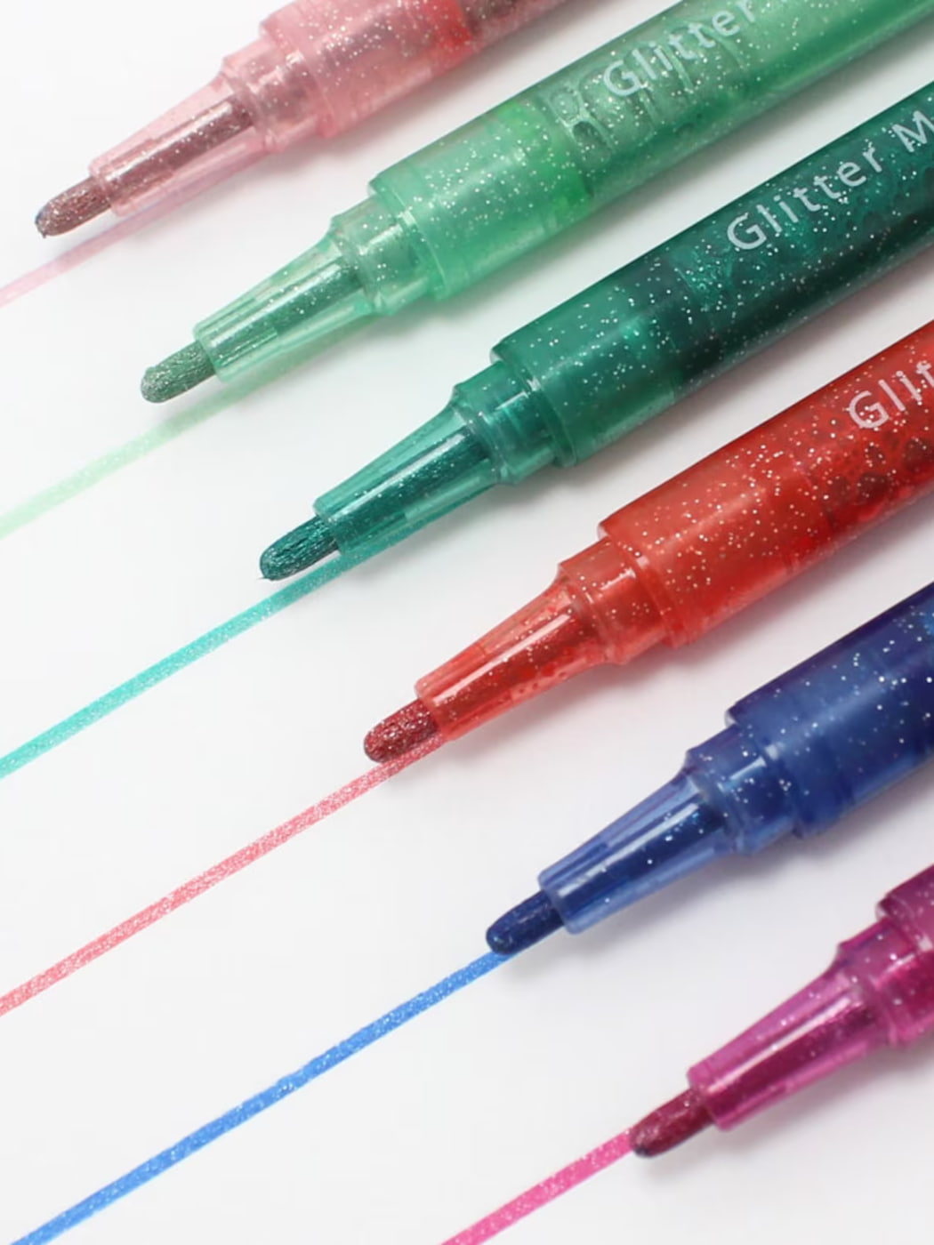 Sweet Glitter Markers 6 Pack