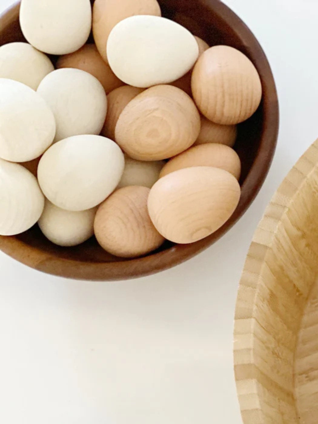 Wooden Eggs Sixpack - White