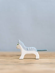 Wooden Kitten - Grey