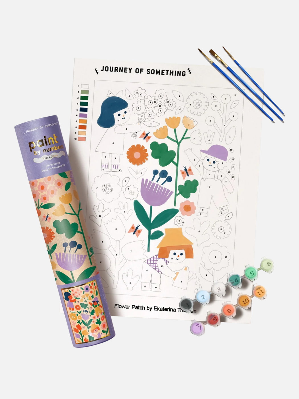 Malen nach Zahlen für Kinder - Flower Power
