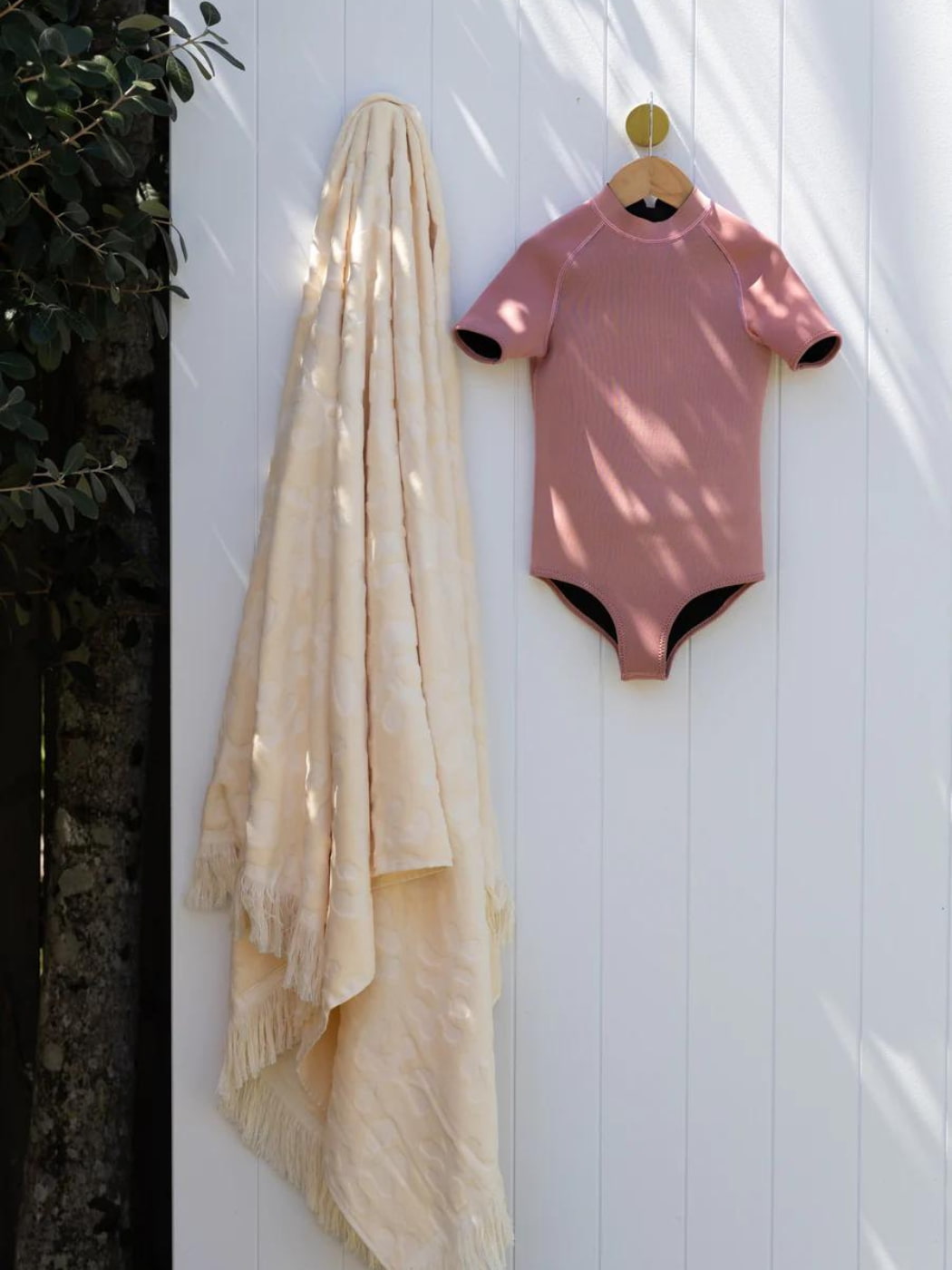Short Sleeve Paddle Suit Wetsuit - Dusty Pink