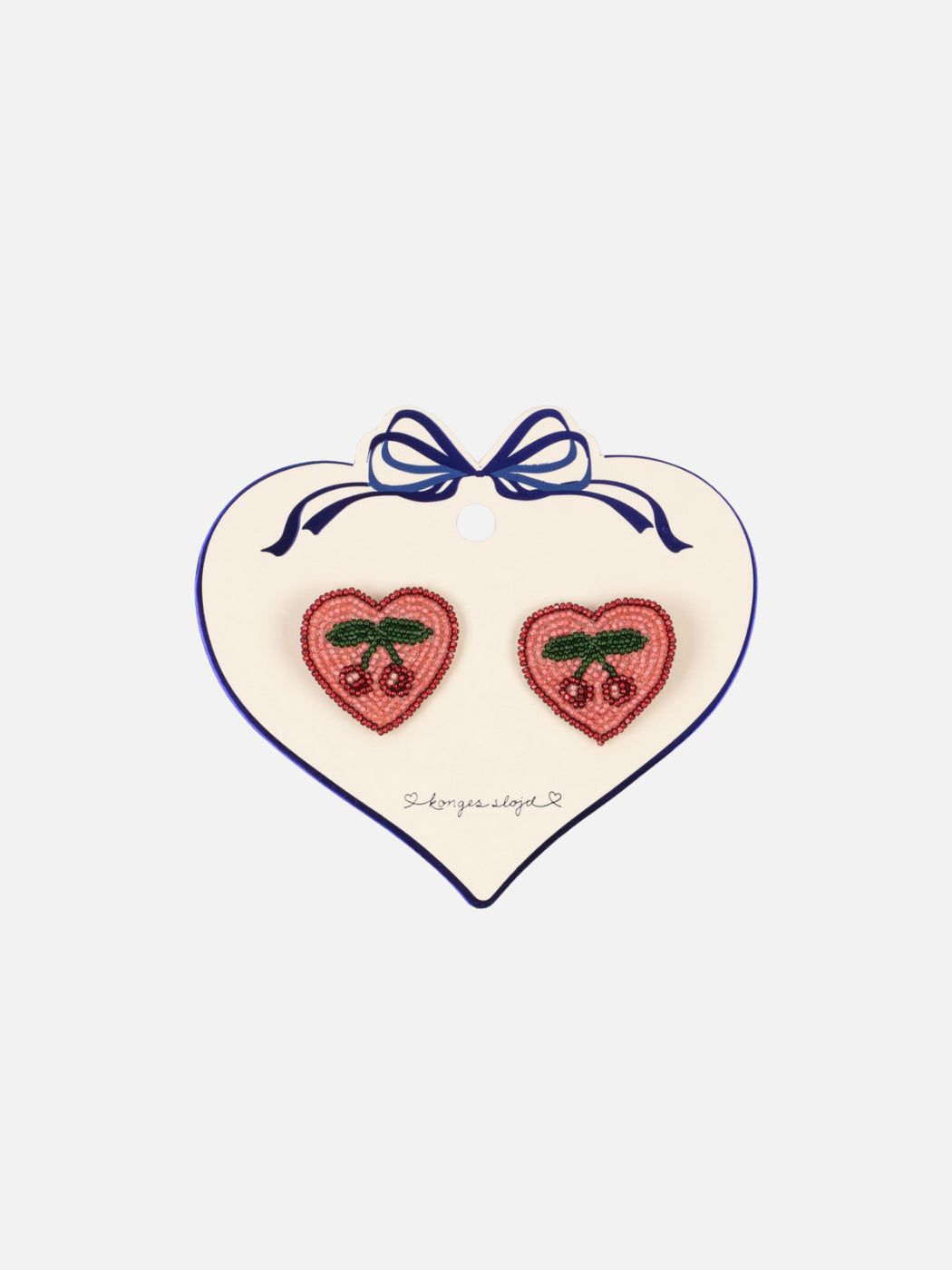 Beaded Heart Hair Clips 2 Pack