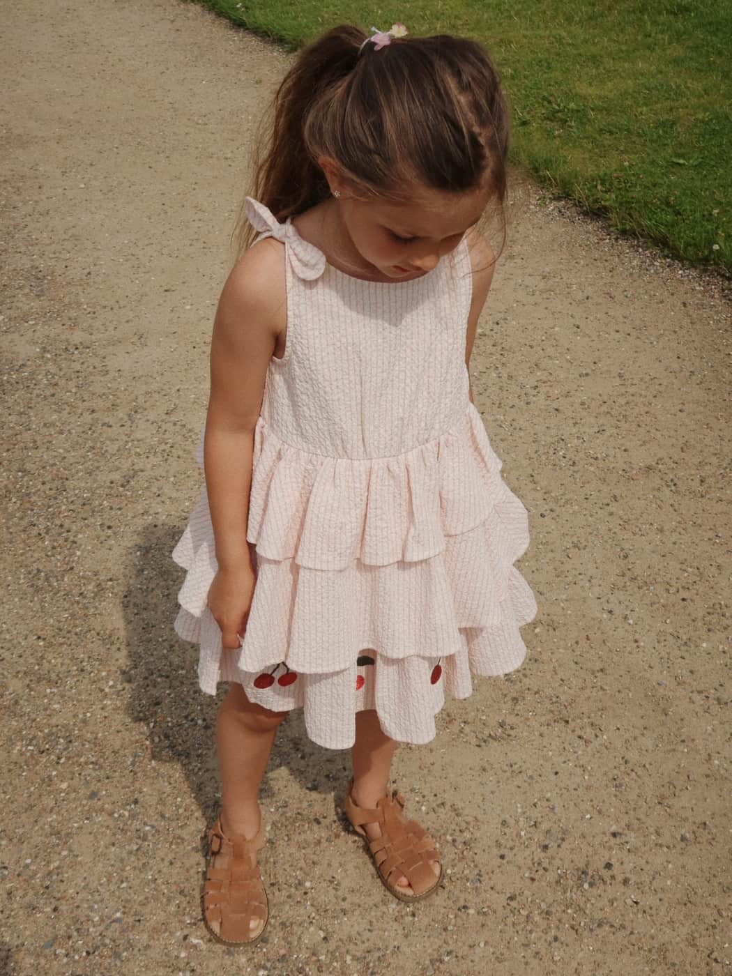 Ellie Dress - Peony Stripe