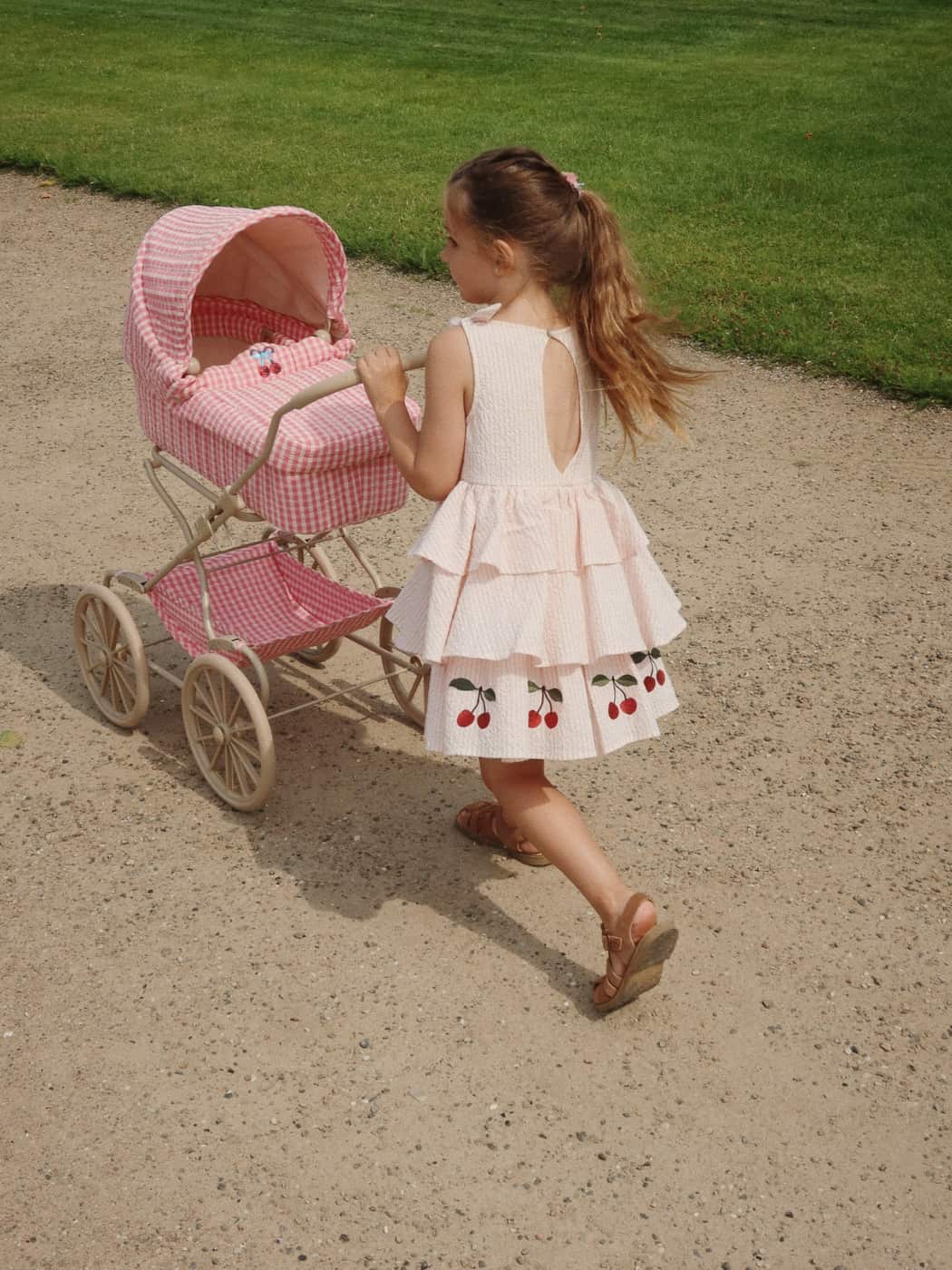 Ellie Dress - Peony Stripe
