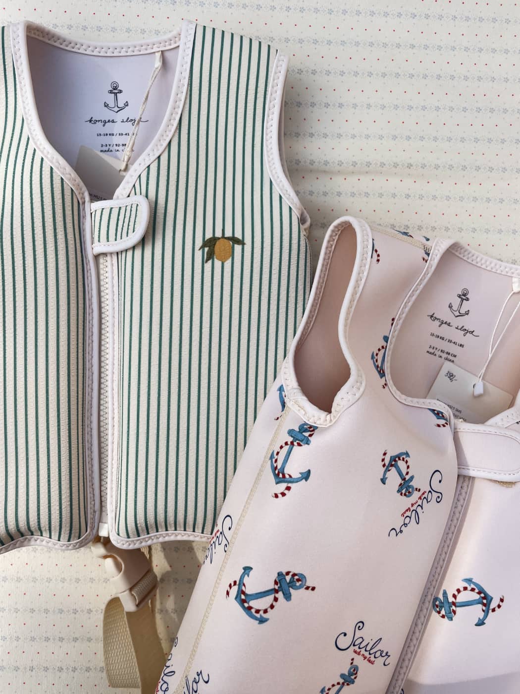 Ellis Swim Vest - Green Tea Stripe