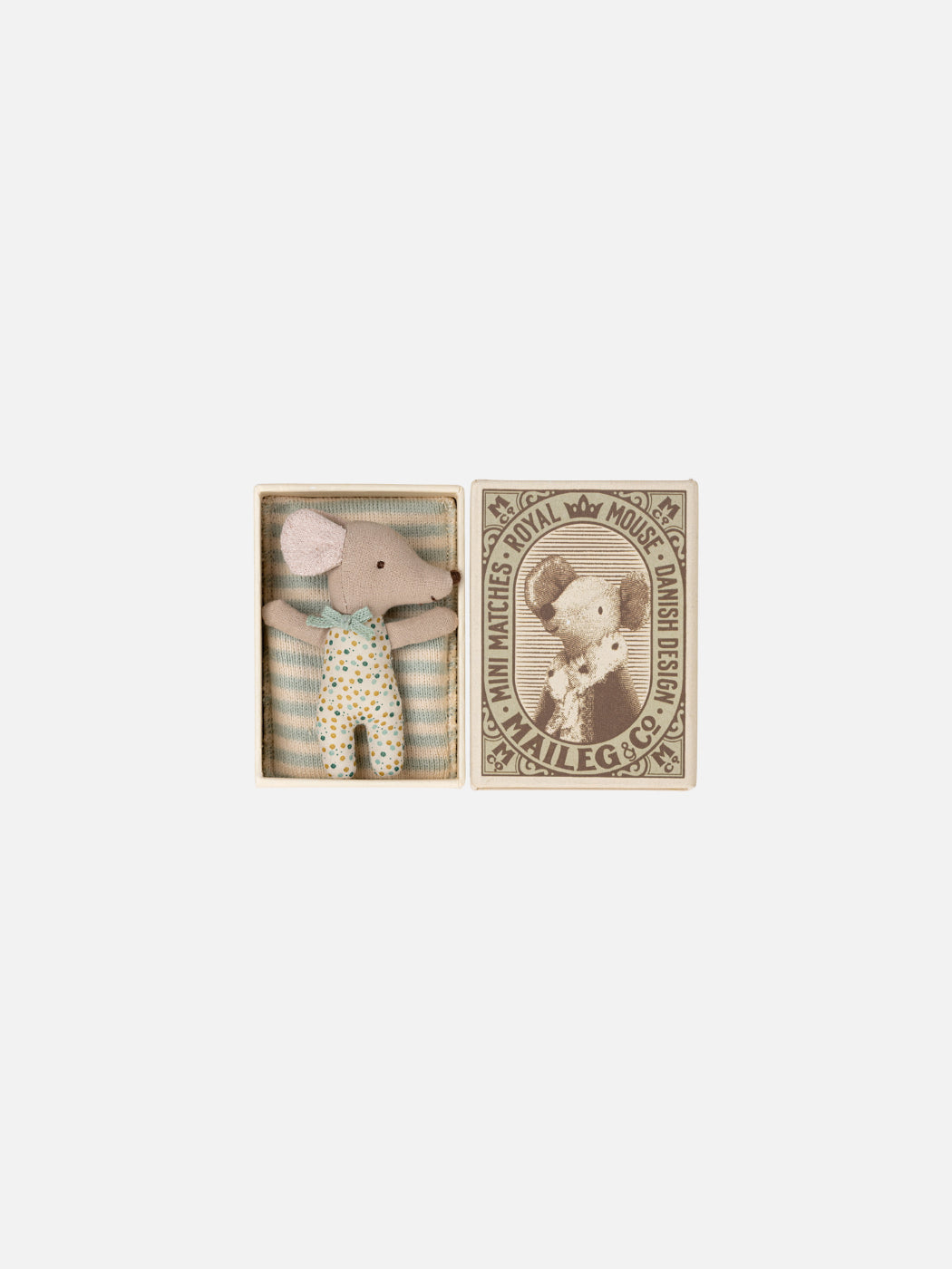 Mouse Sleepy-Wakey Baby in Box - Blue
