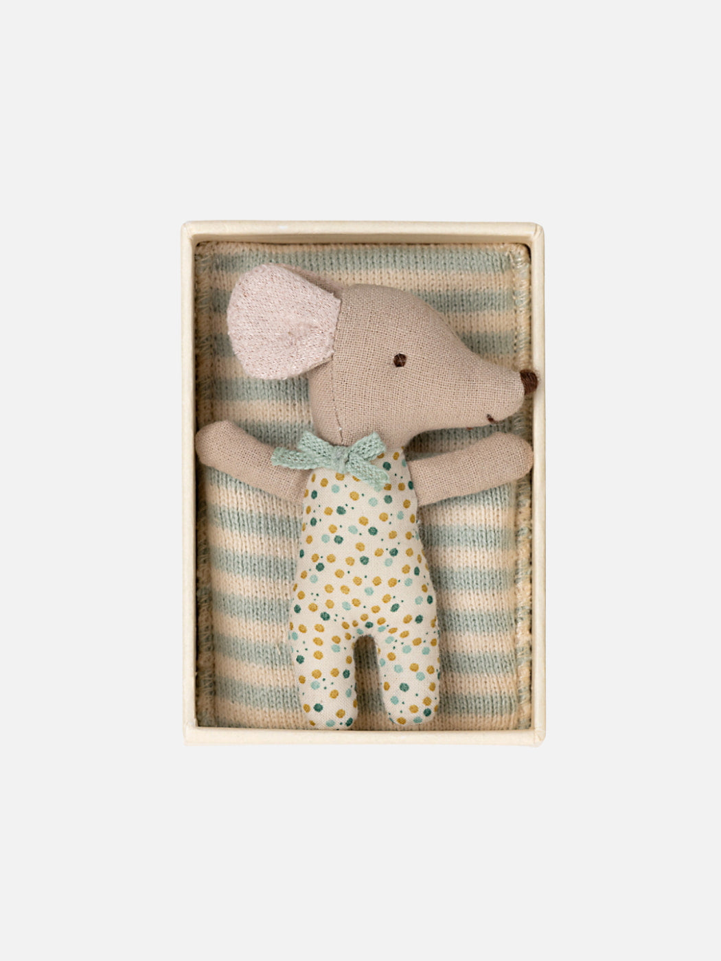 Mouse Sleepy-Wakey Baby in Box - Blue
