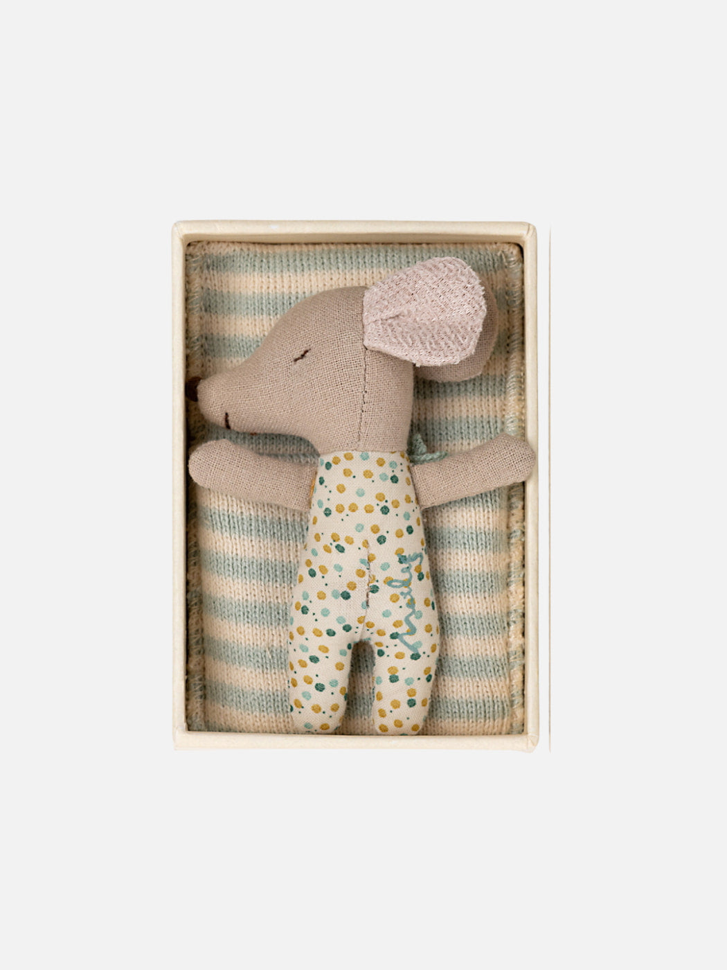 Mouse Sleepy-Wakey Baby in Box - Blue
