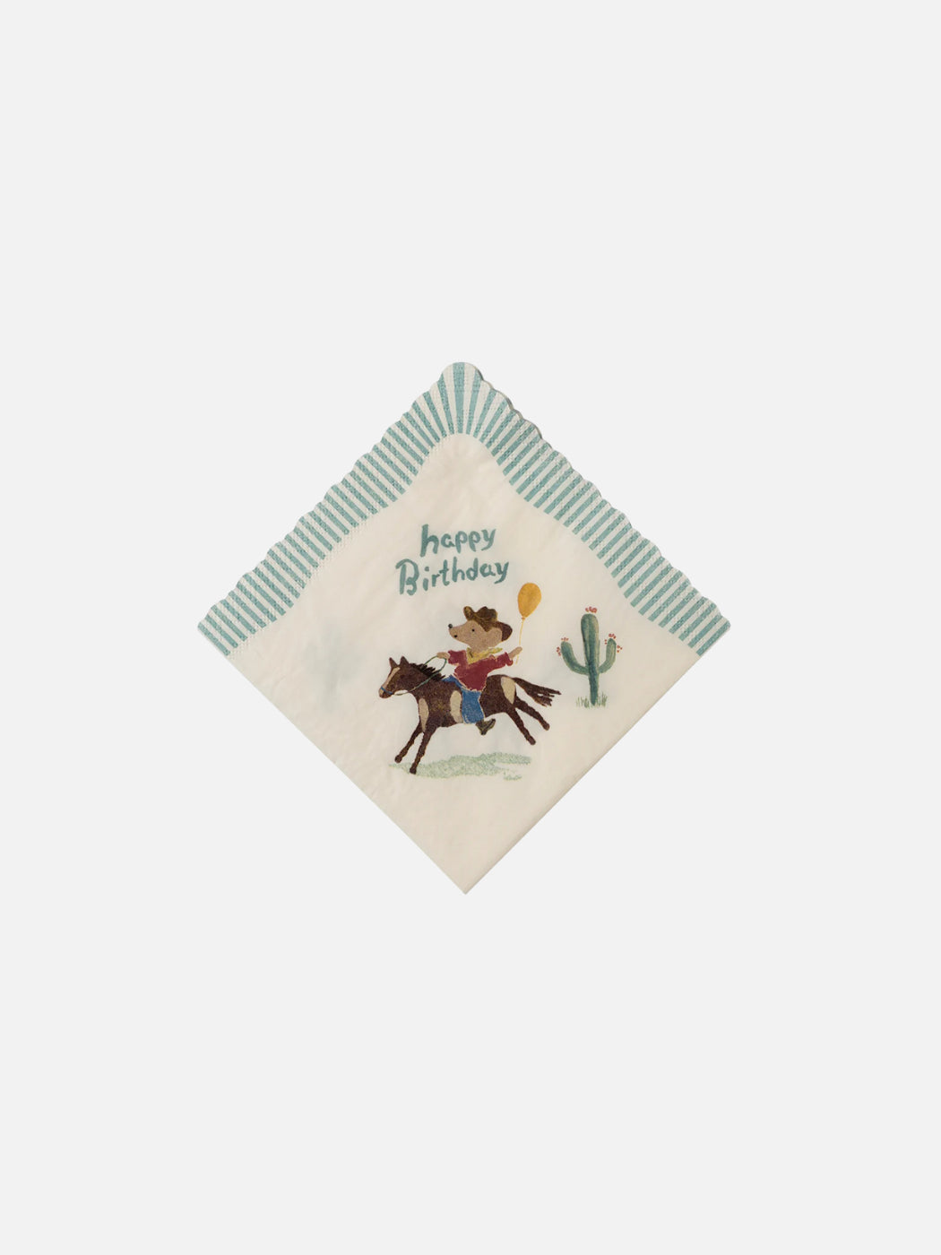 Happy Birthday Party Napkins - Cowboy