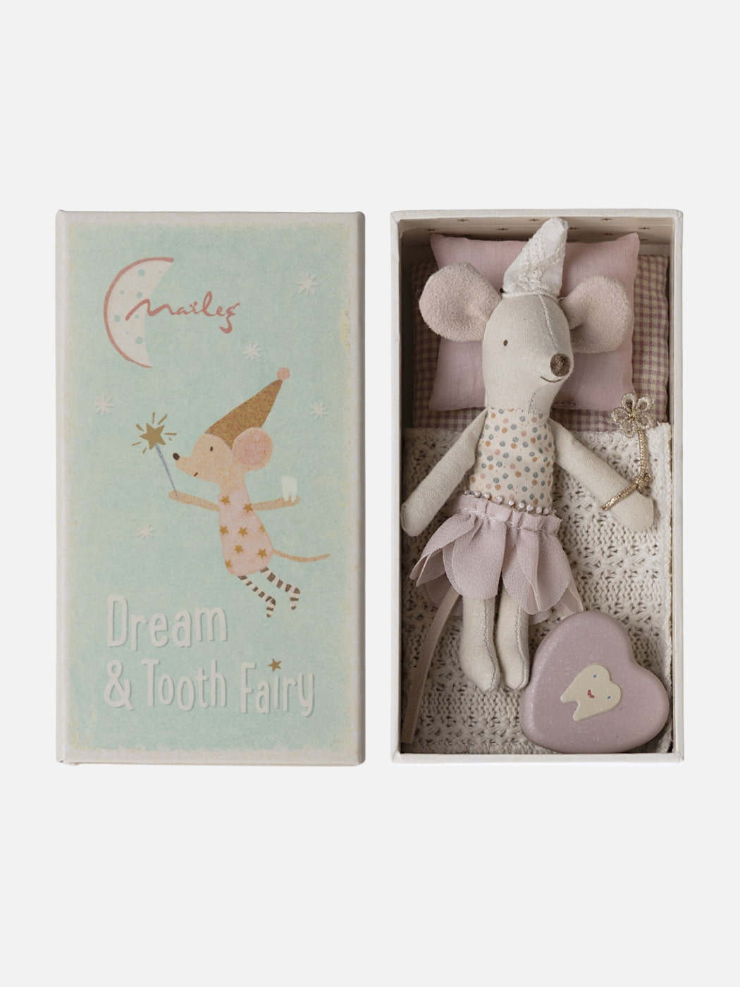 Tooth Fairy Mouse in Box - Purple Little Sister