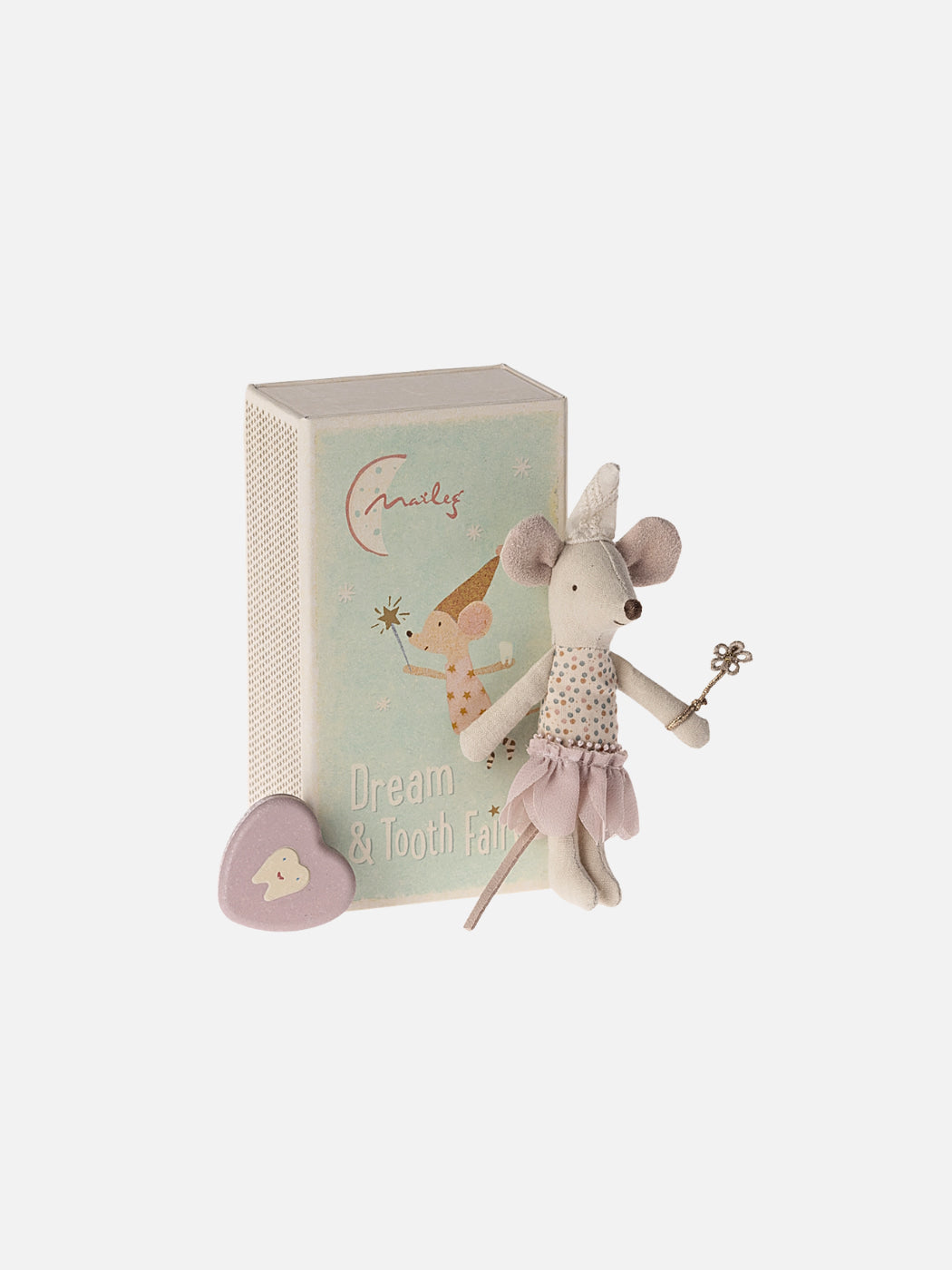 Tooth Fairy Mouse in Box - Purple Little Sister