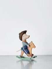 Mouse Rocking Horse - Light Brown