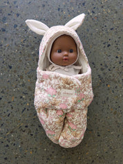 Doll Stroller Footmuff - Indienne Rosée