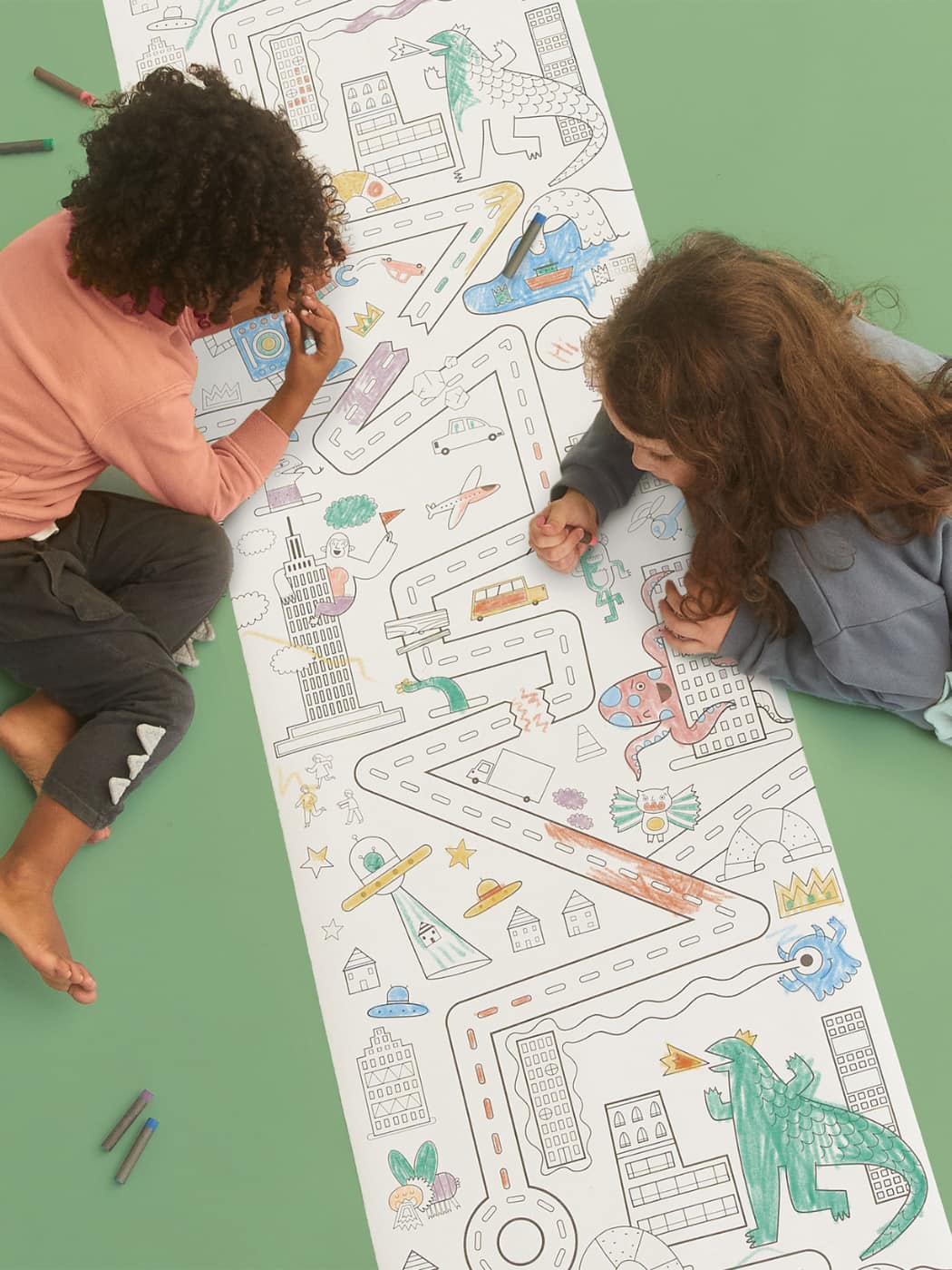 Playpa Paper - Monsters Take Over the City