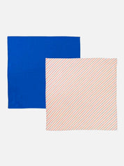 Iro Muslin 2 Pack - Blue + Stripe