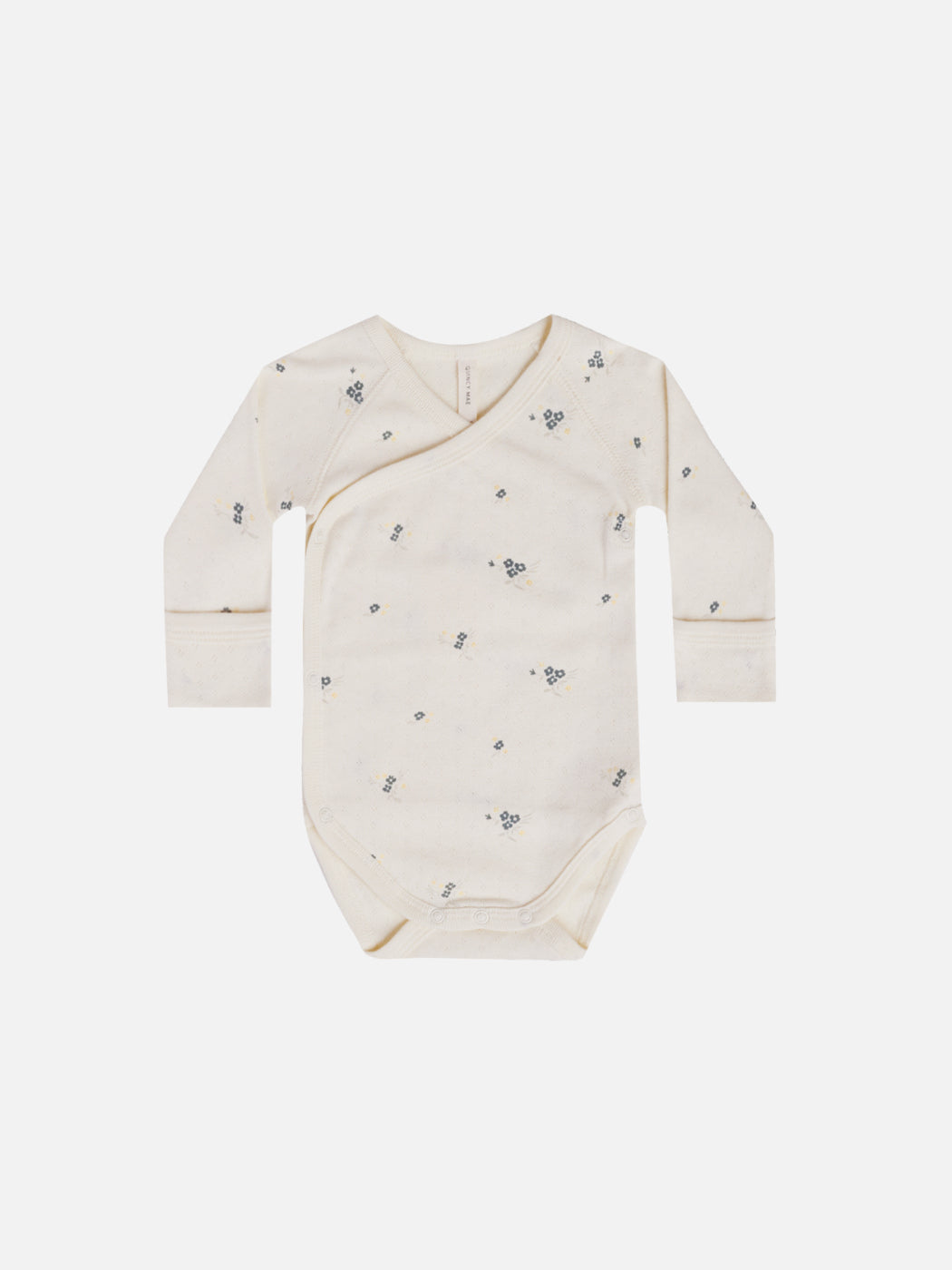 Pointelle Side Snap Bodysuit - Ditsy Ocean