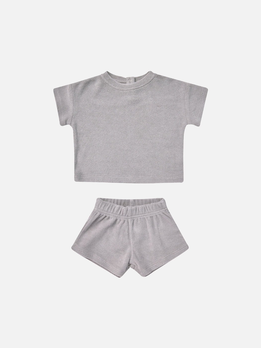Terry Tee + Shorts Set - Periwinkle