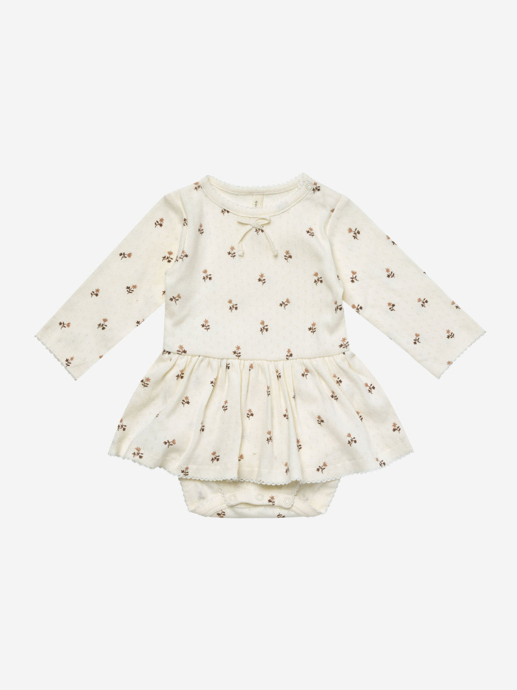 Pointelle Skirted Bodysuit - Rose Fleur