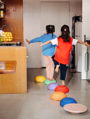 Balance Stepping Stones + Board - Rainbow Classic