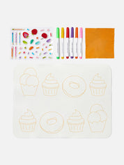 Wipeable Silicone Colouring Mat Set - Sweet As