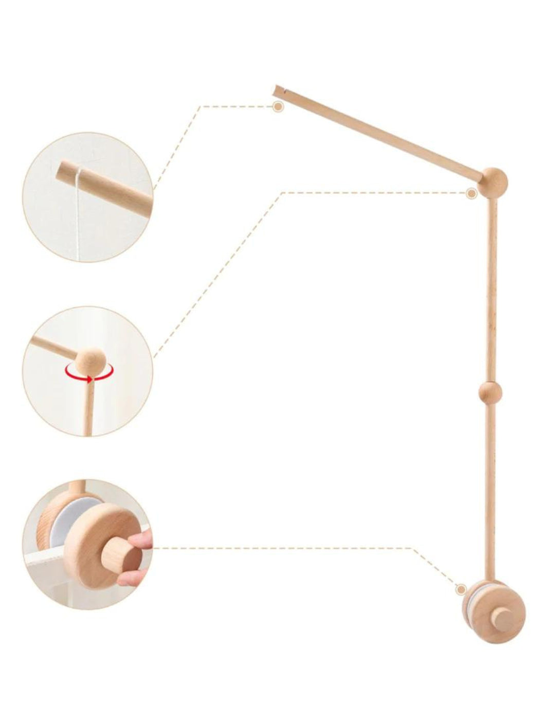 Baby Mobile Arm - Wooden