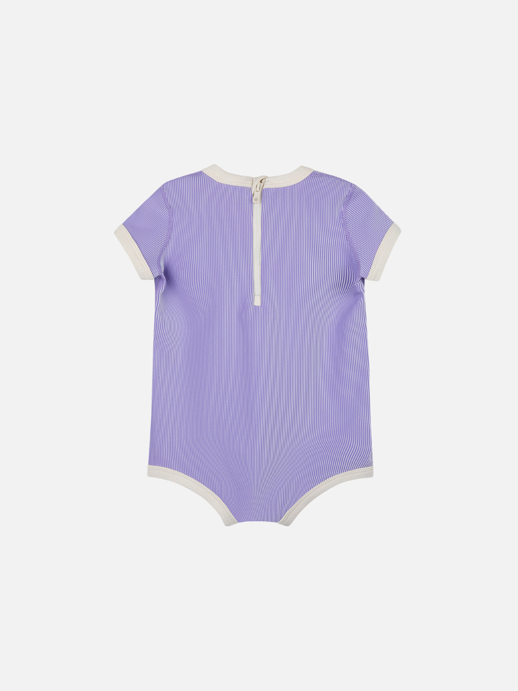 Rib Onesie - Grape Mini Stripe