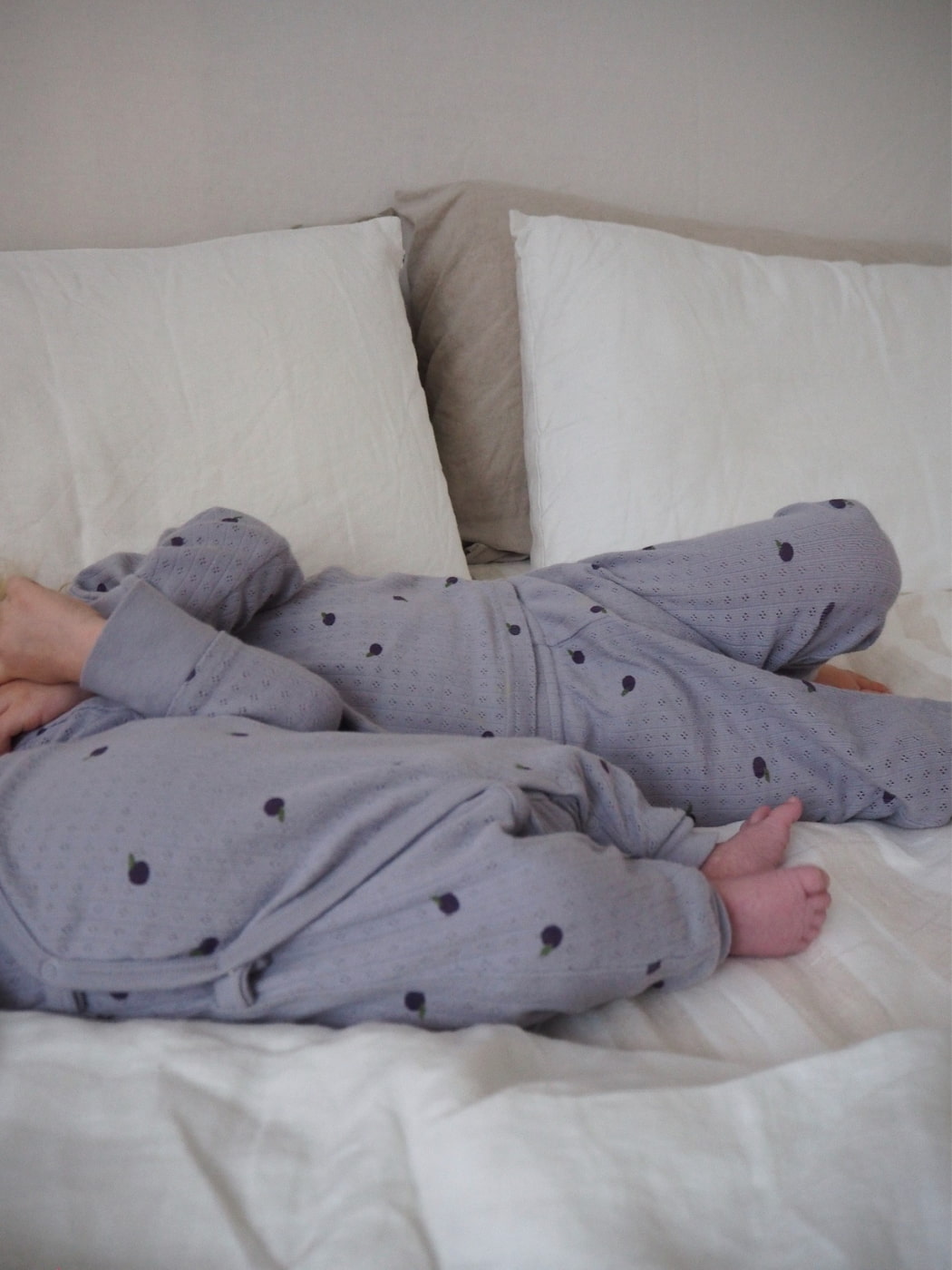 Long Sleeve Pointelle Pyjamas - Petite Plum