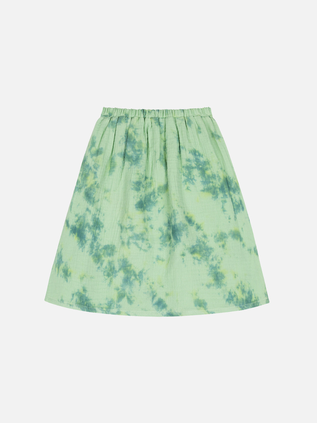 Relaxed Skirt - Green Tie Dye