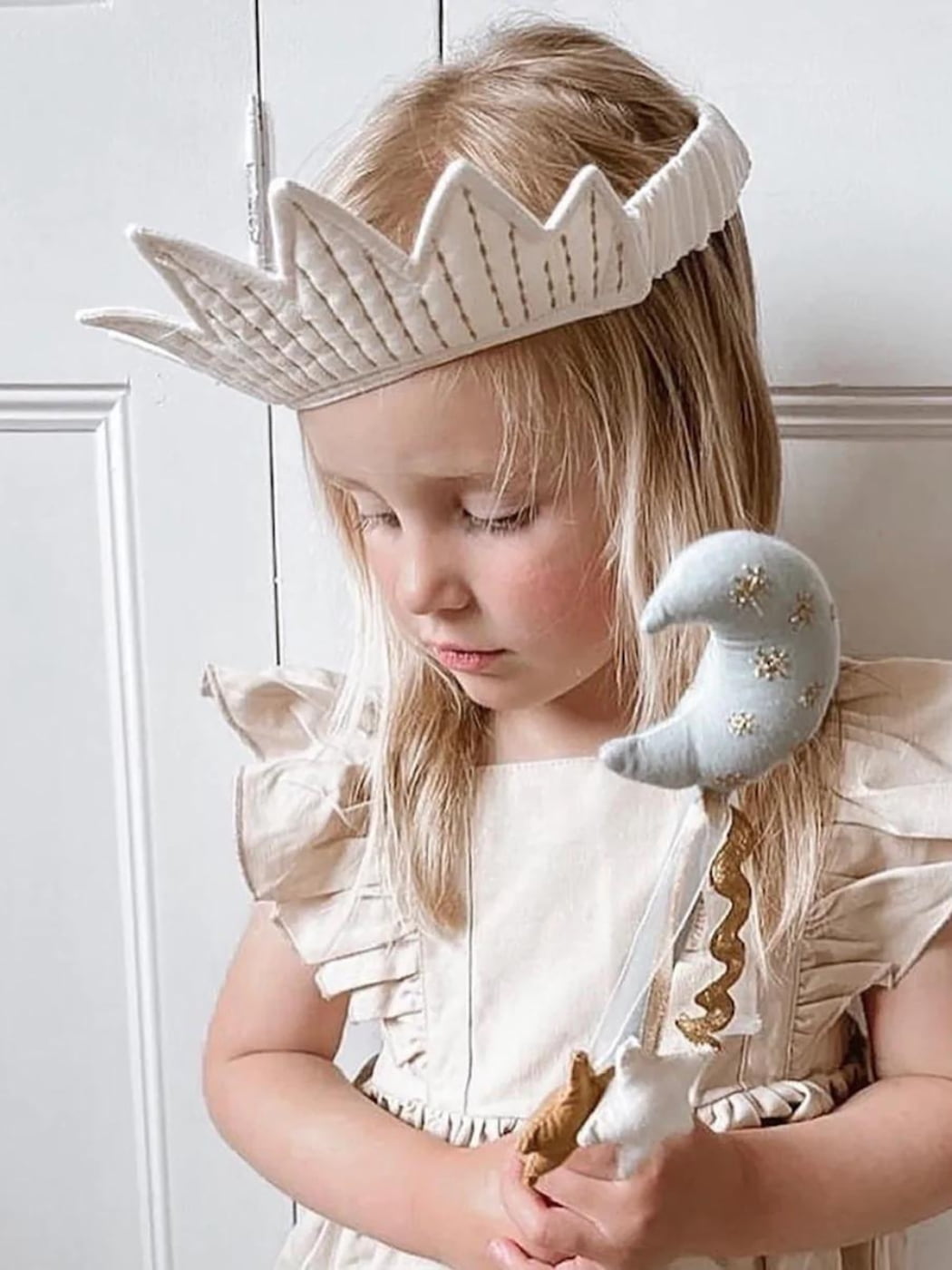 Dress-Up Moon Fairy Wand and Crown Set