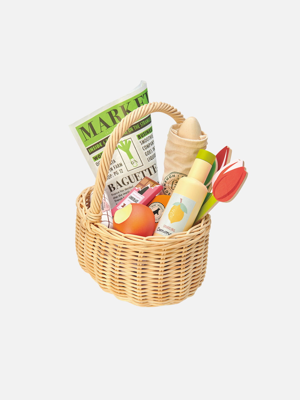 Market Basket Wooden Food Set