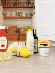 Lebensmittel-Set aus Holz