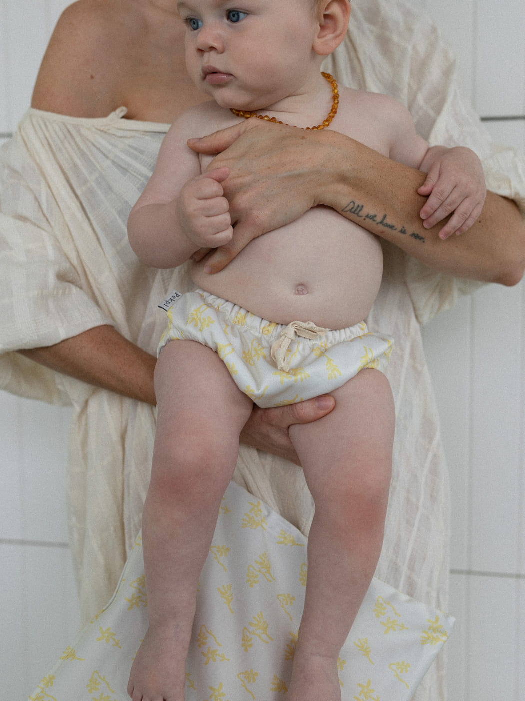 Swim Nappy - Lemon Floral